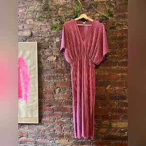 & other stories pink below-the-knee spring dress